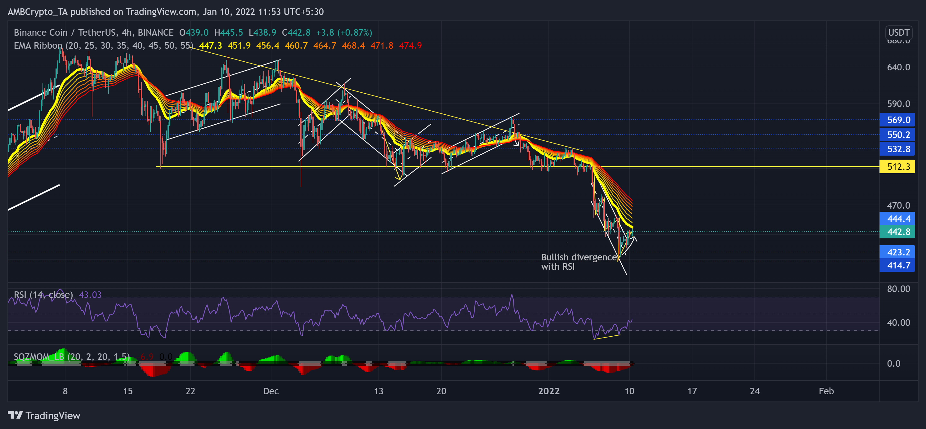 Analyse des prix Binance Coin, MATIC, Tron : 10 janvier 1